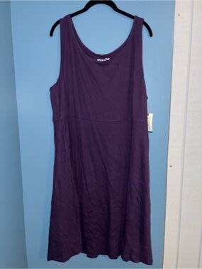 Terra & Sky Sleeveless Purple skater skirt dress
